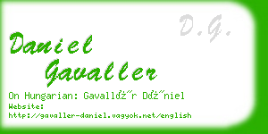 daniel gavaller business card